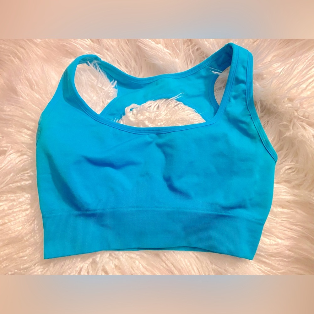 NVGTN Women's Blue Sports Bra - Picture 1 of 4